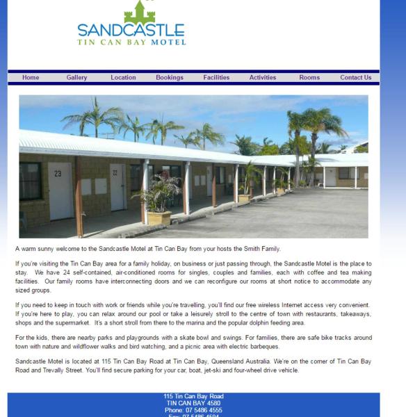Sandcastle Motel Tin Can Bay, Reserva ahora Motel Hoteles con piscina en Queensland, Piscina