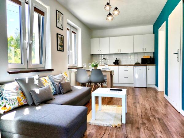 Apartamenty Jodłowa - bilard - bawialnia - królikarnia, Buchen Sie Ferienwohnung Krajno-Zagórze Heiligkreuz
