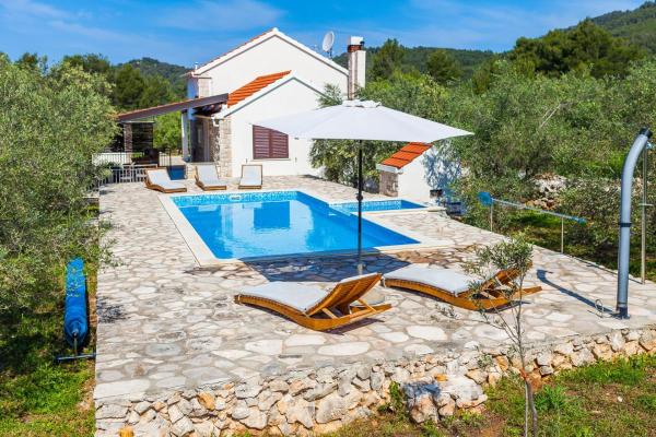 Villa Mariela in Korcula, heated pool, Prenota Villa Hotel con piscina a Croatian Islands, Piscina