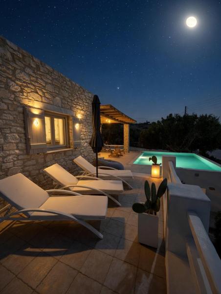 Villa Giorgianna -near Aliki beach with pool, Prenota Casa vacanze Hotel a Paro con piscina, Piscina