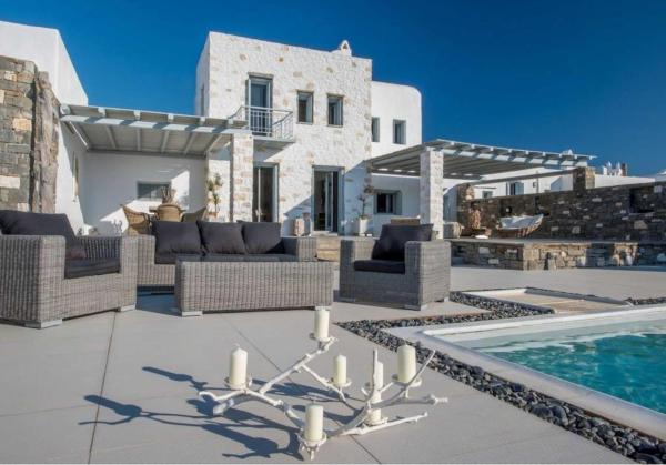 De Luxe Villa With Sea View And Swimming Pool Up To 7 Persons Apv Paros Golden Beach, Prenota Villa Chrissi Akti Paro