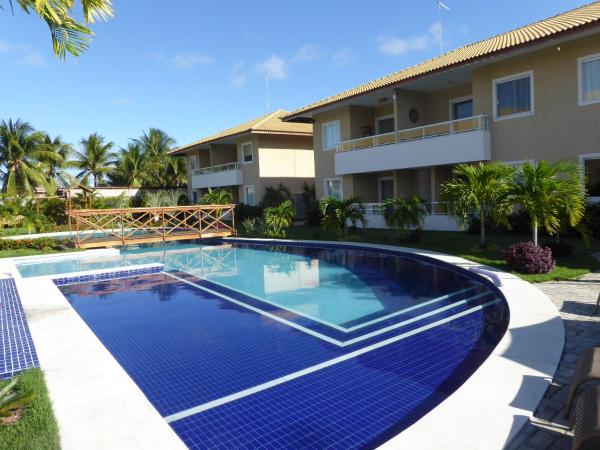 Soft Guarajuba -Lindo Village Residencial amplo 2 quartos com suite e varanda no Térreo, Reserva ahora Apartamento Hoteles en Noreste de Brasil con piscina, Piscina