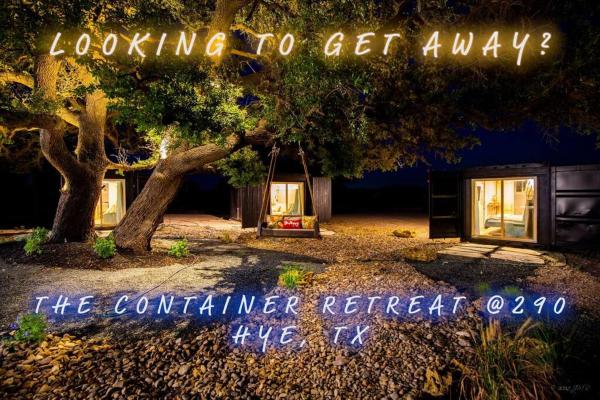 The Container Retreat @ 290 Wine Trail #7 Groups welcome, Réserver Maison de vacances Hye Texas