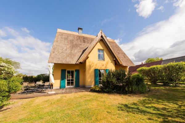 Reetdachhaus Möwe mit Schwimmteich in Krienke, Réserver Maison de vacances Krienke Usedom