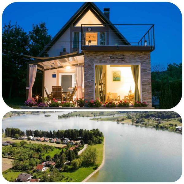 Vila Kosjenka on lake Sabljaci, Buchen Sie Ferienhaus Ogulin Gespanschaft Karlovac
