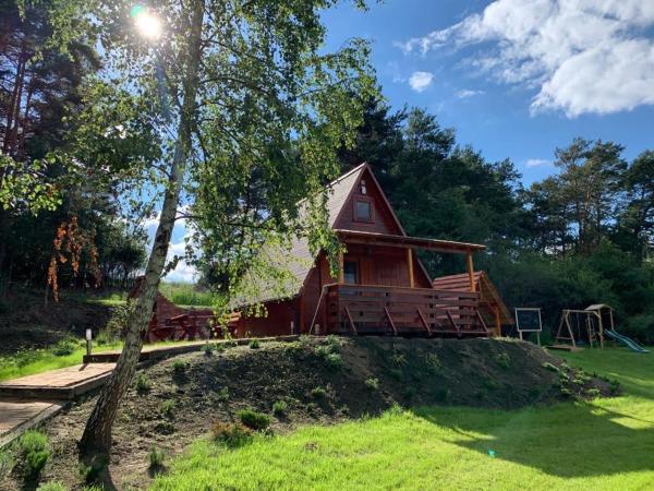 Lawendowy Brzeg, Buchen Sie Chalet Hotels mit Pool in Großpolen, Schwimmbad