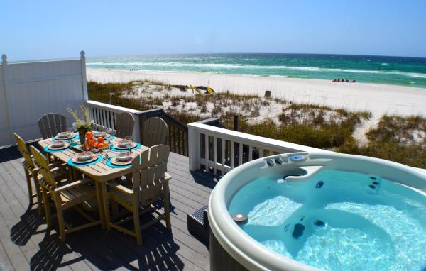 A View To Sea! West End! Sleeps 12! Hot Tub, Prenota Casa vacanze Hotel SPA a Florida, SPA