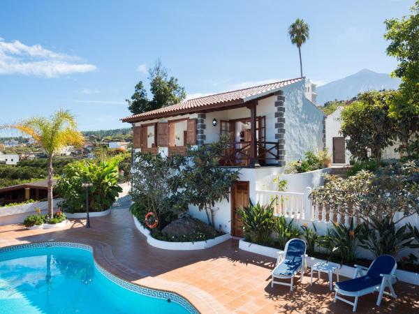 Casa romántica con piscina climatizada, Wi-Fi y vistas al mar en Icod de los Vinos - ES-279-2, Buchen Sie  Hotels mit Pool in Teneriffa, Schwimmbad
