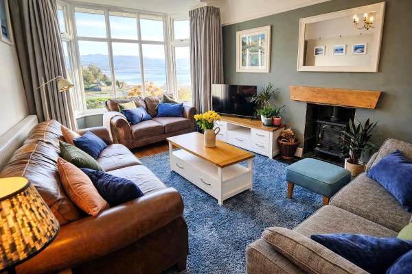Bryn Gwyn, Sleeps 8, Sea Views, Borth y Gest, Buchen Sie Ferienhaus Porthmadog 