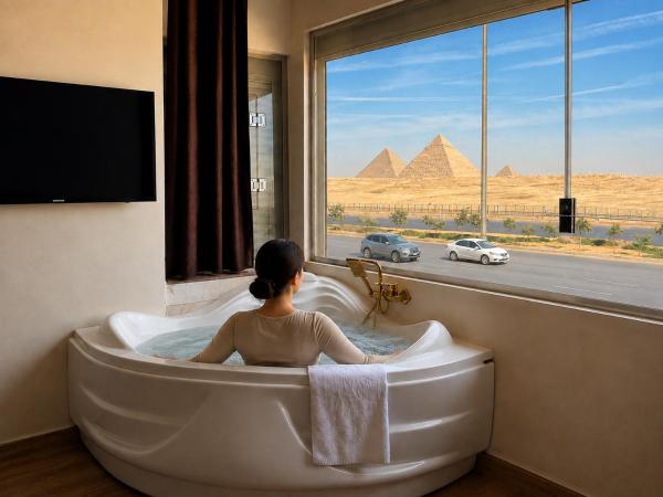 White Pyramids inn, Prenota  Hotel a Cairo Governorate con parcheggio, Parcheggio