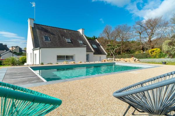 Villa Ti Vakansou - Avec piscine privée, Prenota  Hotel con piscina a Bretagna, Piscina
