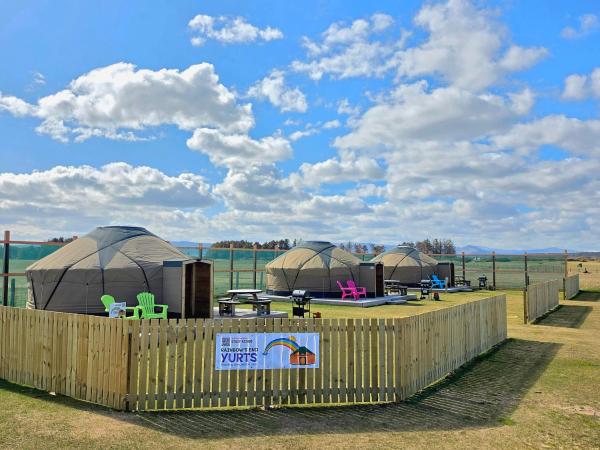 Rainbows End Yurts, Buchen Sie  Hotels in Schottland mit Parkplatz, Parkplätze