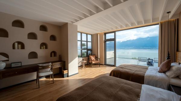 大理石之上Cloud Edge Cabin全视野苍洱半山海景别墅酒店洱海观景店, Buchen Sie  da Hotels mit Frühstück, Frühstück