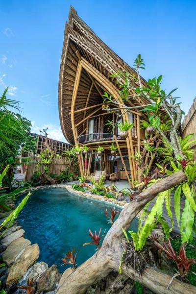 The Queen Bamboo Ubud, Reserva ahora  Hoteles con piscina en Bali, Piscina