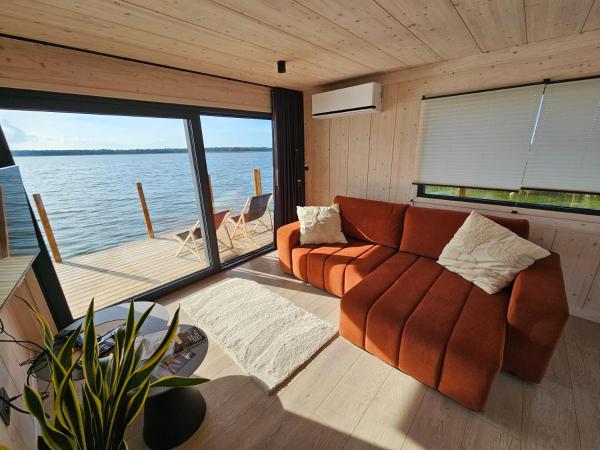 Domki na wodzie, Apartamenty, Houseboat, Jezioro Bukowo, Mierzeja "Natura Dąbkowice 5G", Reserva ahora  Dąbki Pomerania Occidental