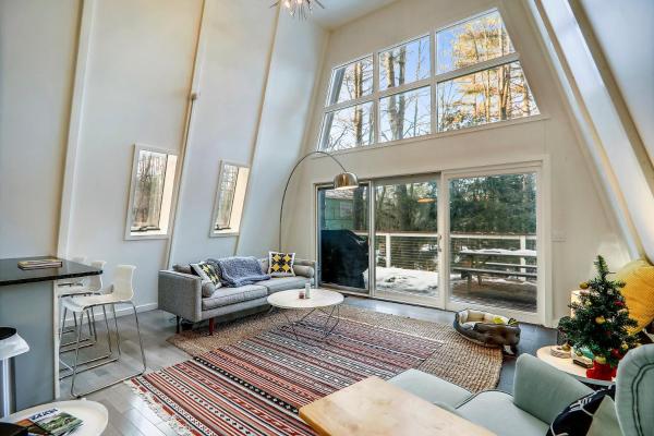 Sylvan Park: 3 br A-frame w/ deck near Village, Buchen Sie  Stowe 