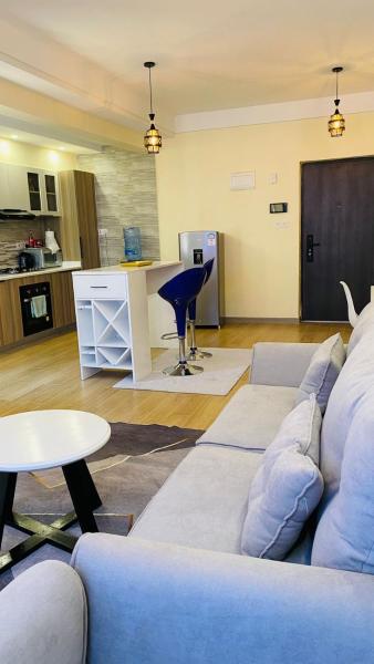 Elegant classy apartment with modern equipped gym, private parking space,and proximity to major shopping malls, Buchen Sie Ferienwohnung Nairobi CBD Nairobi
