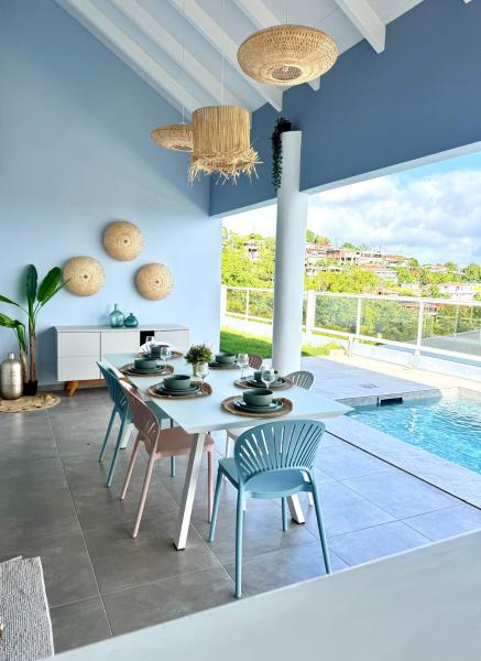 Villa Téloam- Charmante villa avec piscine et vue mer, Buchen Sie  Hotels mit Pool in Schoelcher, Schwimmbad