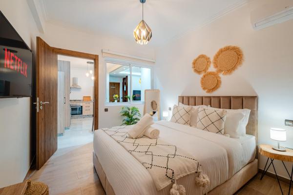 Appartement centre-ville, 2 min gare & Gueliz, piscine et WIFI, Prenota  Gueliz 