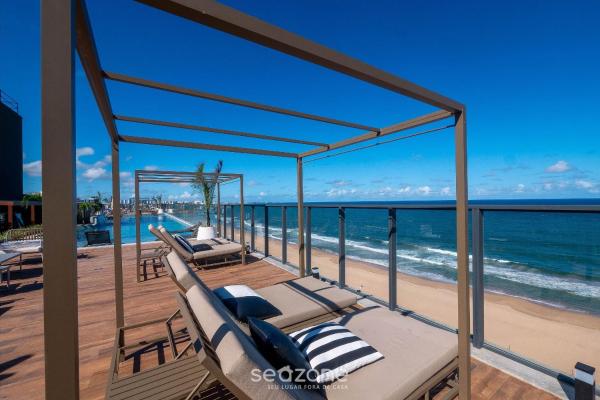 Edificio frente a la playa con piscina y gimnasio - ARUs, Reserva ahora  Hoteles en Noreste de Brasil con aparcamiento, Aparcamiento