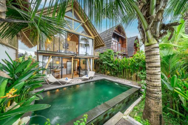 Green Harmony 1 - Romantic Ricefield Villa - Private Pool, Reserva ahora  Hoteles con piscina en Bali, Piscina