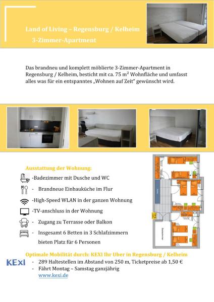 Land of Living 3 Zimmerapartment für bis zu 6 Personen, Book Apartment Bavaria Hotels with a Parking, Parking