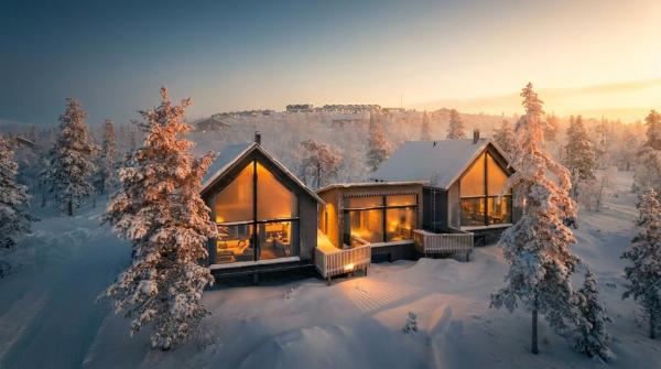 Aura Arctic Chalets - Grand Panoramic & Grand Hideaway, Buchen Sie Chalet Hotels in Lappland mit Parkplatz, Parkplätze