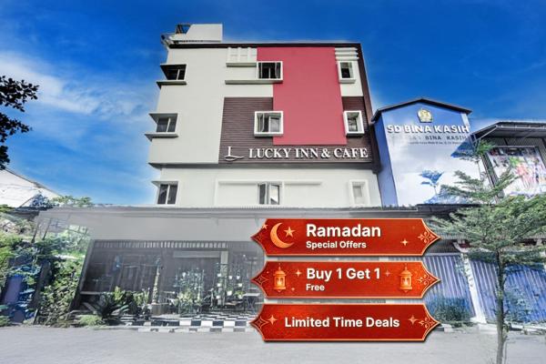 Hotel O Makassar near Mall Panakukang formerly Hotel Lucky Inn Makassar, Prenota  Hotel a Sulawesi con parcheggio, Parcheggio