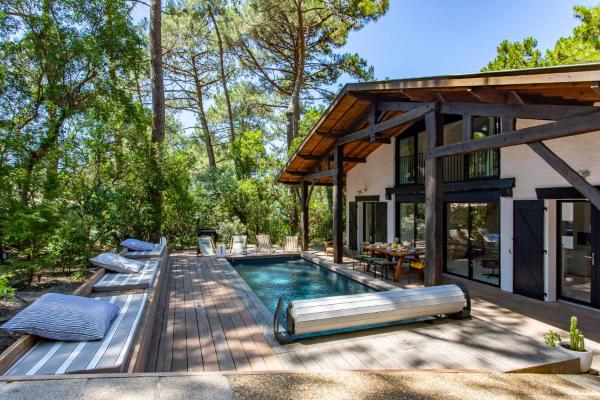 Villa Les Pins Agalis with swimming pool, Reserva ahora  Lège-Cap-Ferret Cap Ferret Peninsula