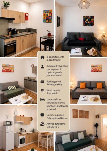 Les Cerisiers - Appartements entièrement équipés - Parking privé, Book  Damparis Jura