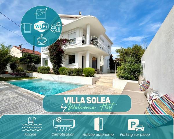 Villa Solea, piscine et Méditerranée Titre fr, Réserver  Hôtels à Hérault avec piscine, Piscine