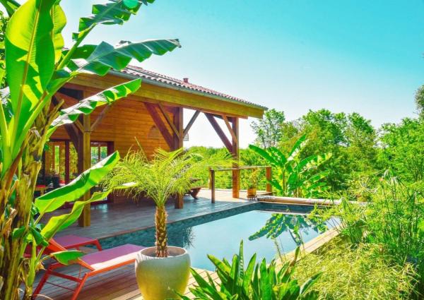 Villa éco-lodge sur pilotis - Piscine, Vélo, Plancha - entre Bayonne et Hossegor, Prenota  Saint-Laurent-de-Gosse 