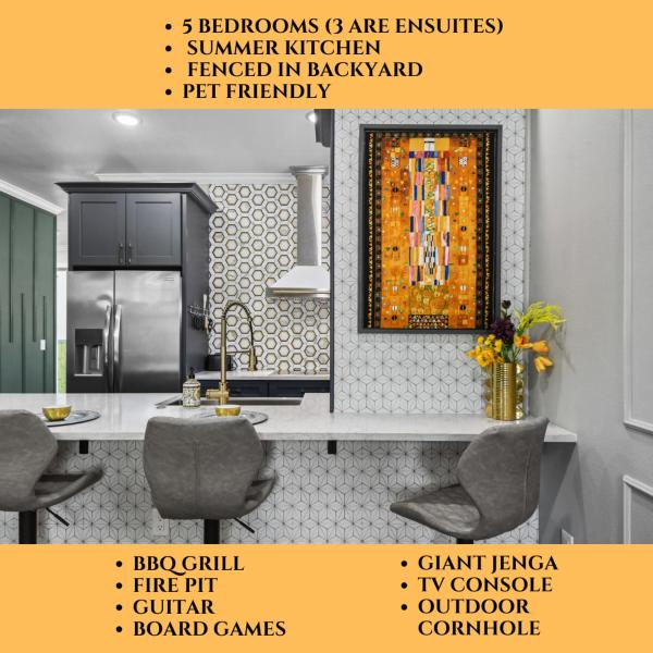 5 Bdr 4,5 Bth Villa - Pool Table - Fenced Yard, Prenota  Orlando Walt Disney World