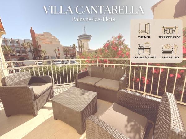 Villa Cantarela, Palavas plage, Vue mer, Réserver  Palavas-les-Flots Hérault