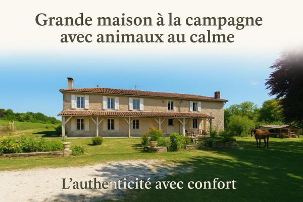 Grande maison avec jardin, animaux,au calme, Reserva ahora  Yviers 
