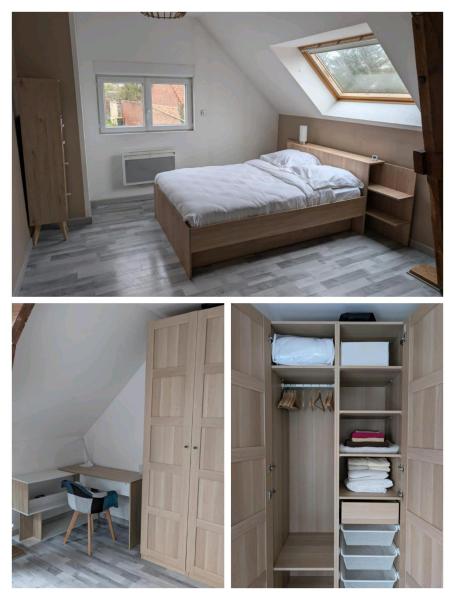 chambre 14m2 calme et parking privé, Réserver  Viry-Noureuil 