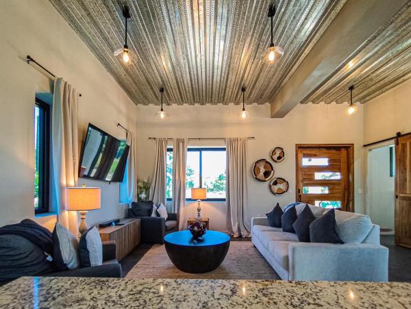 Emerald Blue Villa - Modern 2BR Villa with Rooftop Lounge Pool, Prenota  Placencia Village 