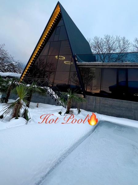 SS Mountain A-Frame Villa, Buchen Sie  Hotels mit Pool in Qabala, Schwimmbad