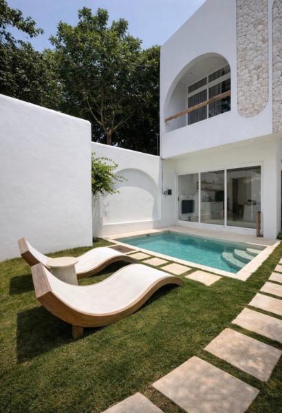 5 min to Beach - Villa Casa Mare Blue, Réserver  Hôtels à Bali avec piscine, Piscine