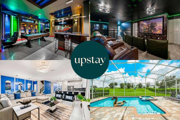 Upstay ChampionsGate 9BR Villa with Pool & Cinema, Réserver  Hôtels SPA à Floride, SPA