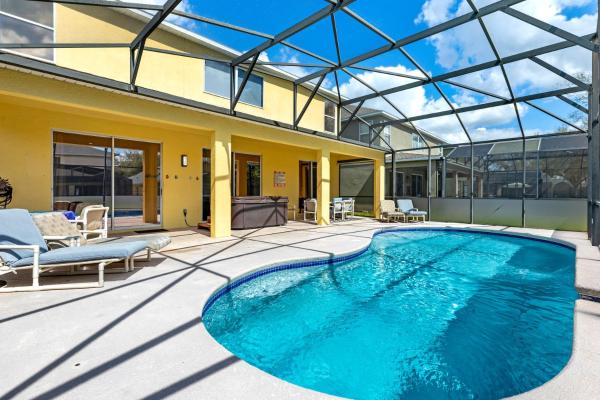 Disney Doorstep 7 Bedroom Villa with SouthFacing Pool and Hot Tub, Réserver  Hôtels SPA à Floride, SPA