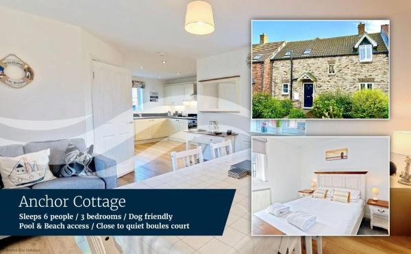 Anchor Cottage - Part of the The Bay Filey Holiday Village with pool, gym and direct beach access, pub, restaurant, tennis and meadows walks, Buchen Sie  Hotels mit Pool in England, Schwimmbad