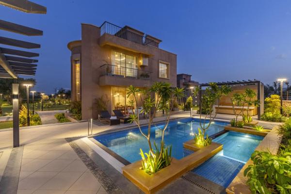 Skyza Farms 3 BHK Snehzy Villa with Private pool, Gazebo and Garden, Prenota  Hotel a Rajasthan con piscina, Piscina
