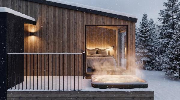 North Suite Velaris Chalet 13 by Hilla Villas, Buchen Sie Chalet Hotels in Lappland mit Parkplatz, Parkplätze